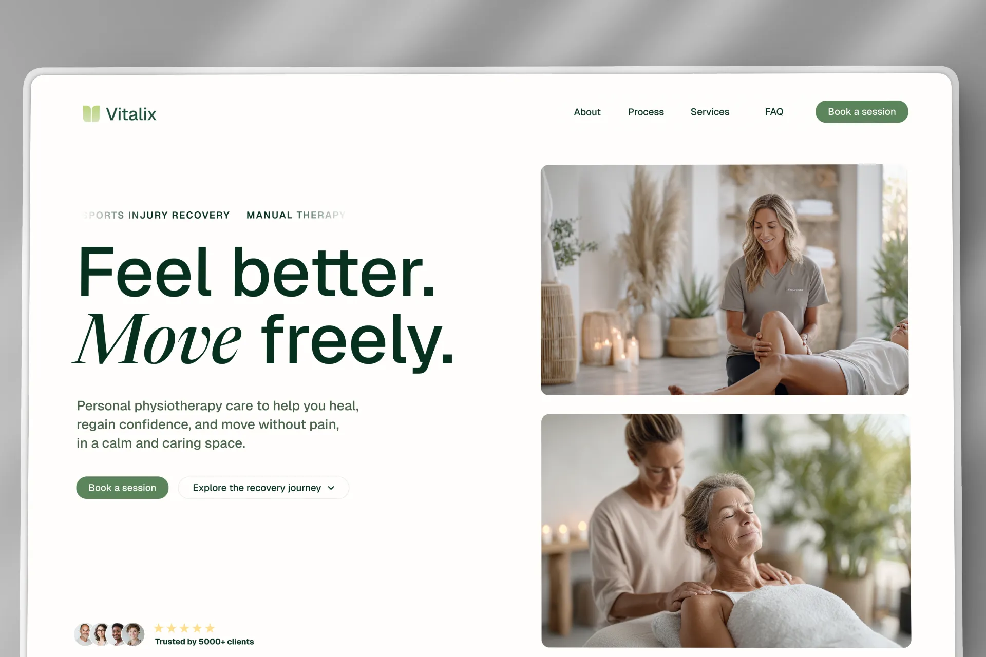 Website van Vitalix