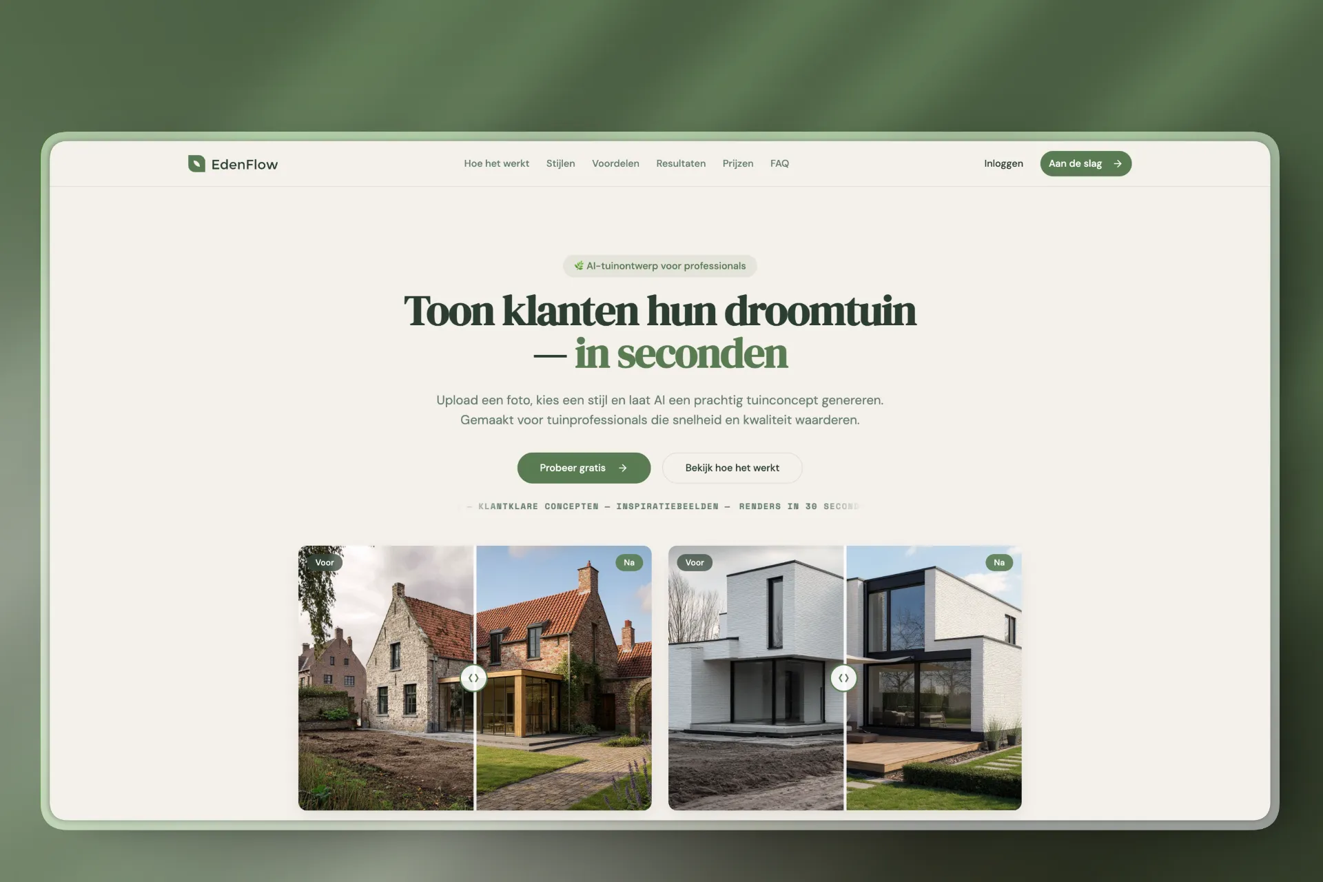 Website van EdenFlow